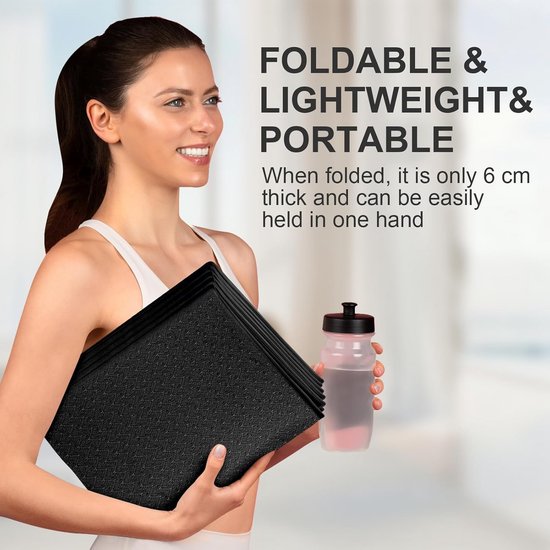 Opvouwbare Yogamat 4mm TPE - Antislip Fitnessmat voor Yoga, Pilates en Training — afbeelding 3
