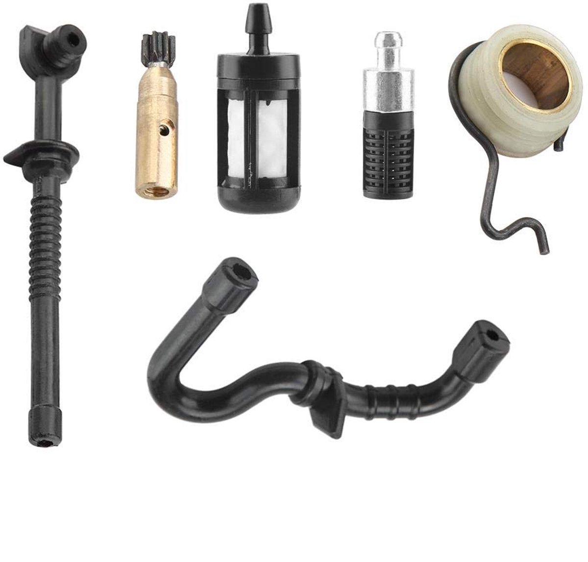 oliepomp, voor Stihls MS180 MS170 018 017 kettingzaagoliepomp slakkenaandrijving brandstofslangfilterset 1130 358 7700, 1130 647 9400, 1123 640 7102