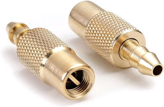 1 Stuks Messing Autoventieladapter, Voor Auto Vrachtwagen Hefboomstekker Bandenluchtvoering Schroefdraadmondstukken
