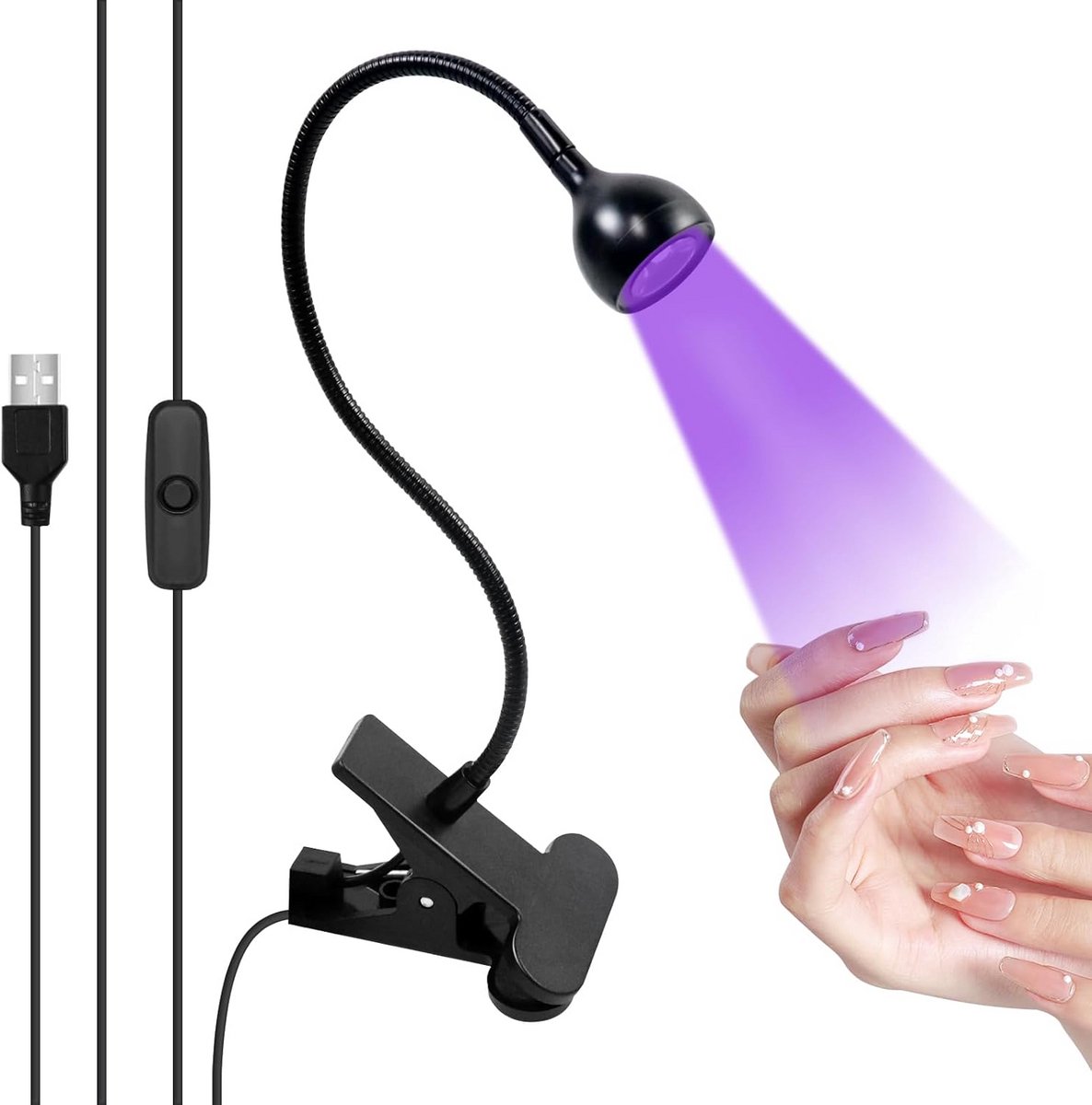 UV Nagellamp voor Gelnagels Drogen - Krachtige Mini Nageldroger voor Beginners en Thuisgebruik