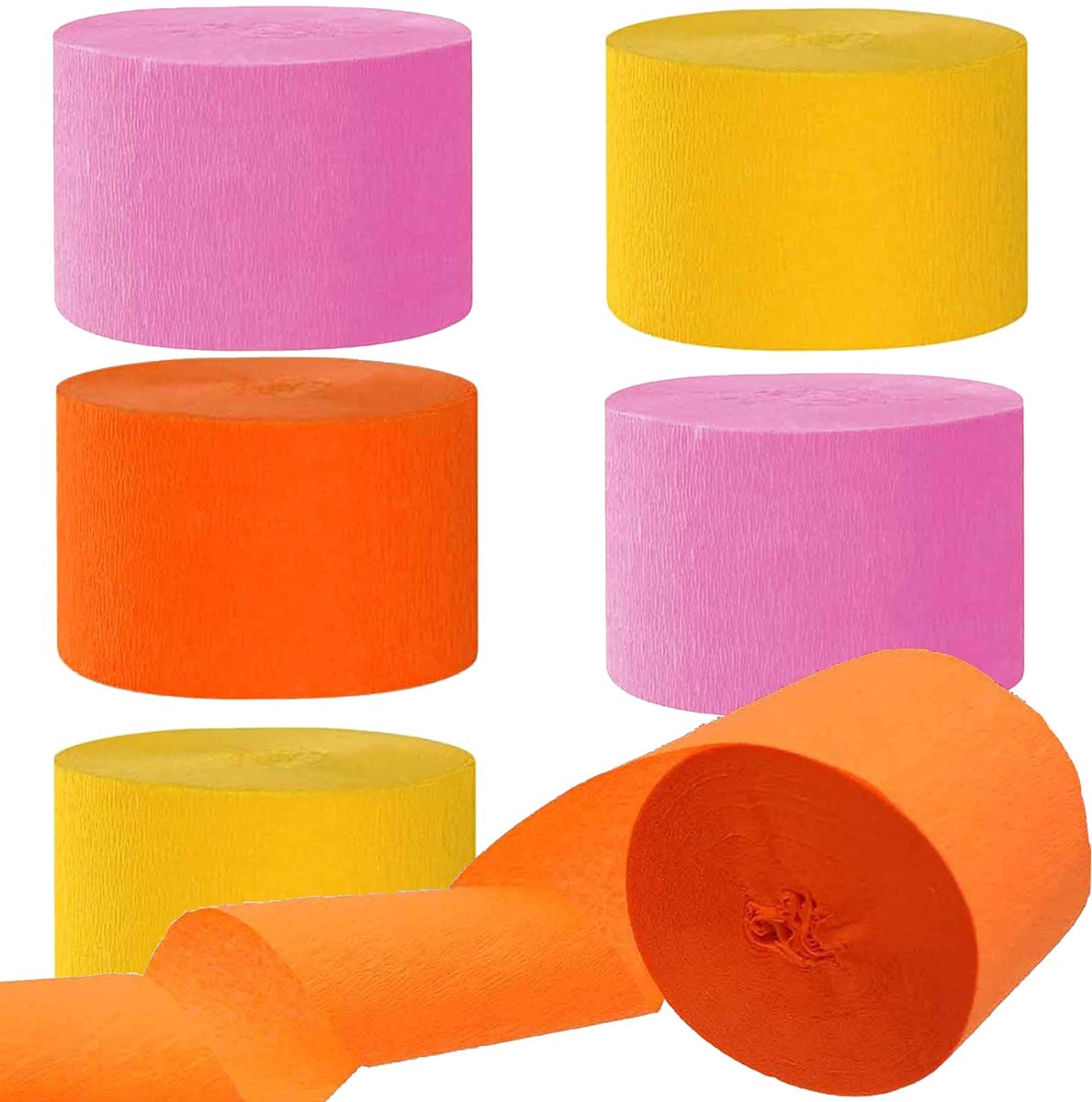 IMPERATORIS® Crepepapier - Crepe Papier Platte Vellen - Knutselen met Papier - Knutselspullen Scrapbooking - Ideaal voor Evenementdecoraties, Scholen en Kantoren - 6 Stuks
