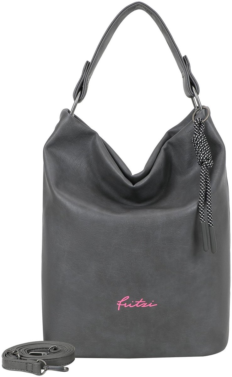 Fritzi aus Preußen schoudertas Lou Hobo Grey grijs