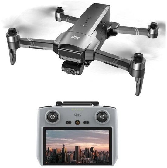 LUXWALLET Skyline Ultra Instinct V2 - True 4K Drone – 3-Assige Gimbal – 40min Vliegtijd – 6km Range – GPS + GLONASS – Smart Controller met Display – Nachtlicht – Opvouwbaar – Professionele Camera Drone - Ingebouwd Computer Beeldscherm