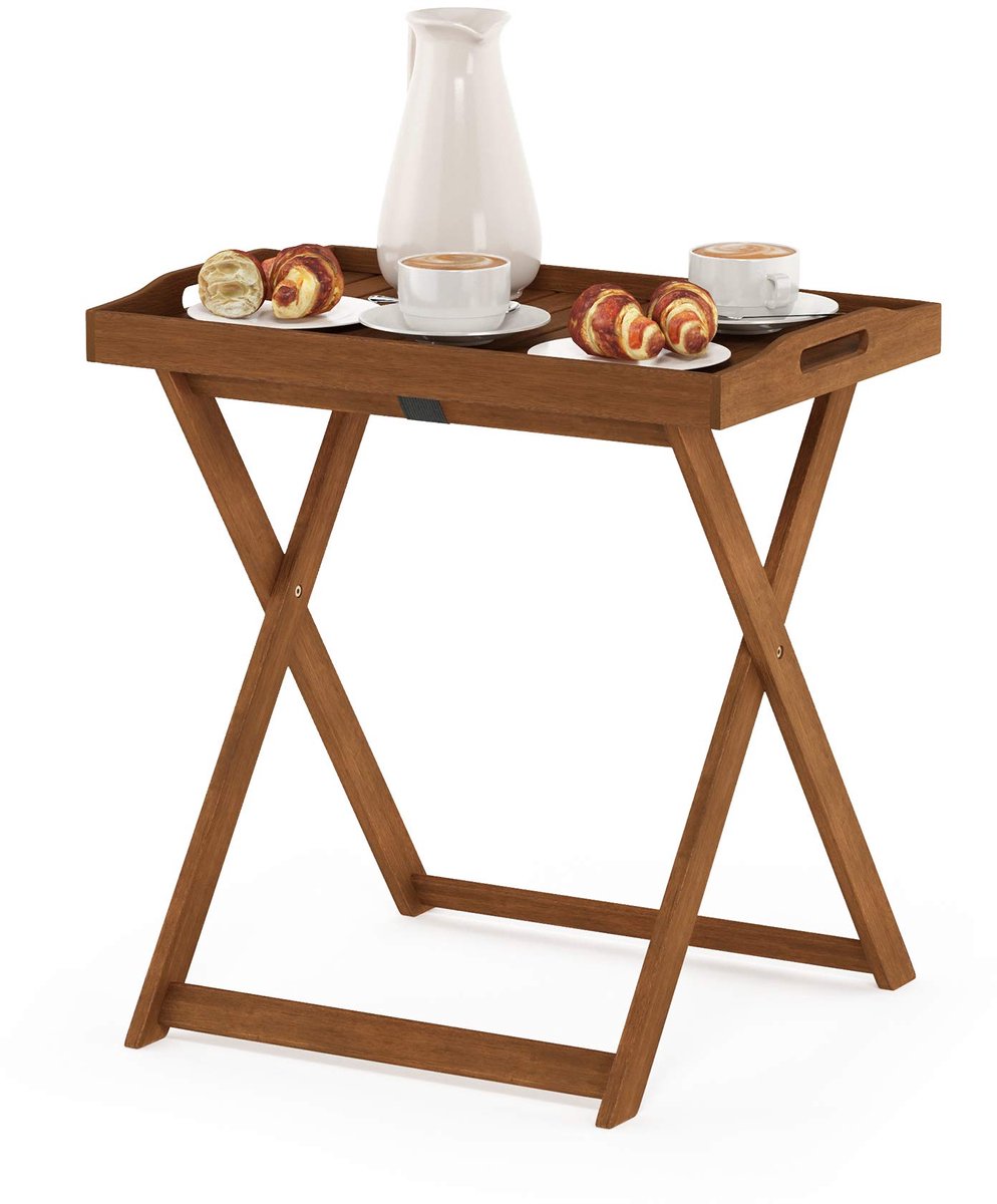 Unyqoos® Robuuste en weerbestendige houten tuintafel voor buitengebruik
