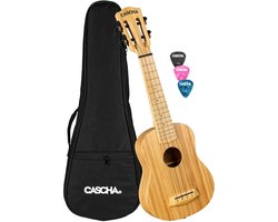 Cascha HH 2312 Bamboo Natural sopraan ukelele set