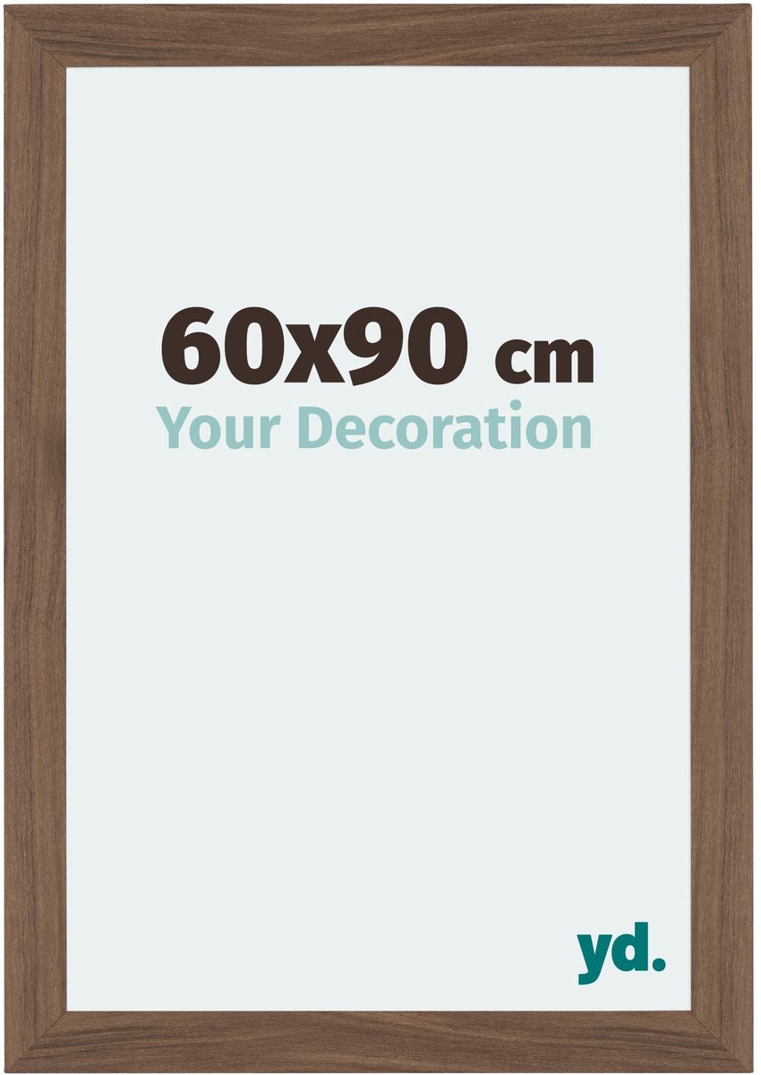 Your Decoration - Puzzellijst 60x90 cm - Walnoot Donker - Puzzellijst 1500-2000 stukjes - MDF Fotolijst - Mura