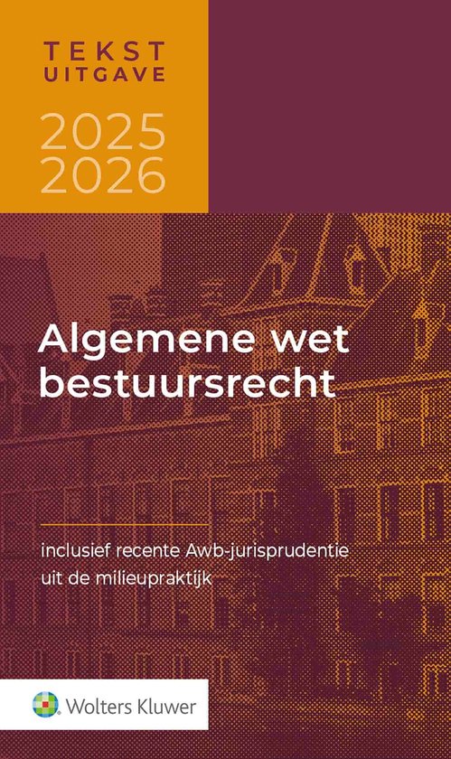 Tekstuitgave Algemene wet bestuursrecht 2025-2026 - cover