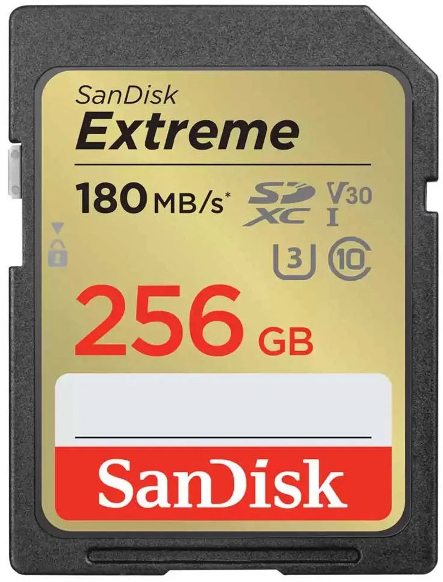 SanDisk SDXC Extreme 256GB 180mb/s