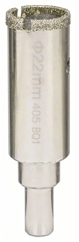 Bosch diamant gatzaag, Ø 22 mm, met diamantkorrels aan de bovenkant.
