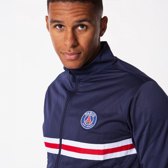 Paris Saint-Germain Trainingspak Heren - Maat XL - PSG - Voetbakleding - Blauw - Polyester - Officiële Merchandise