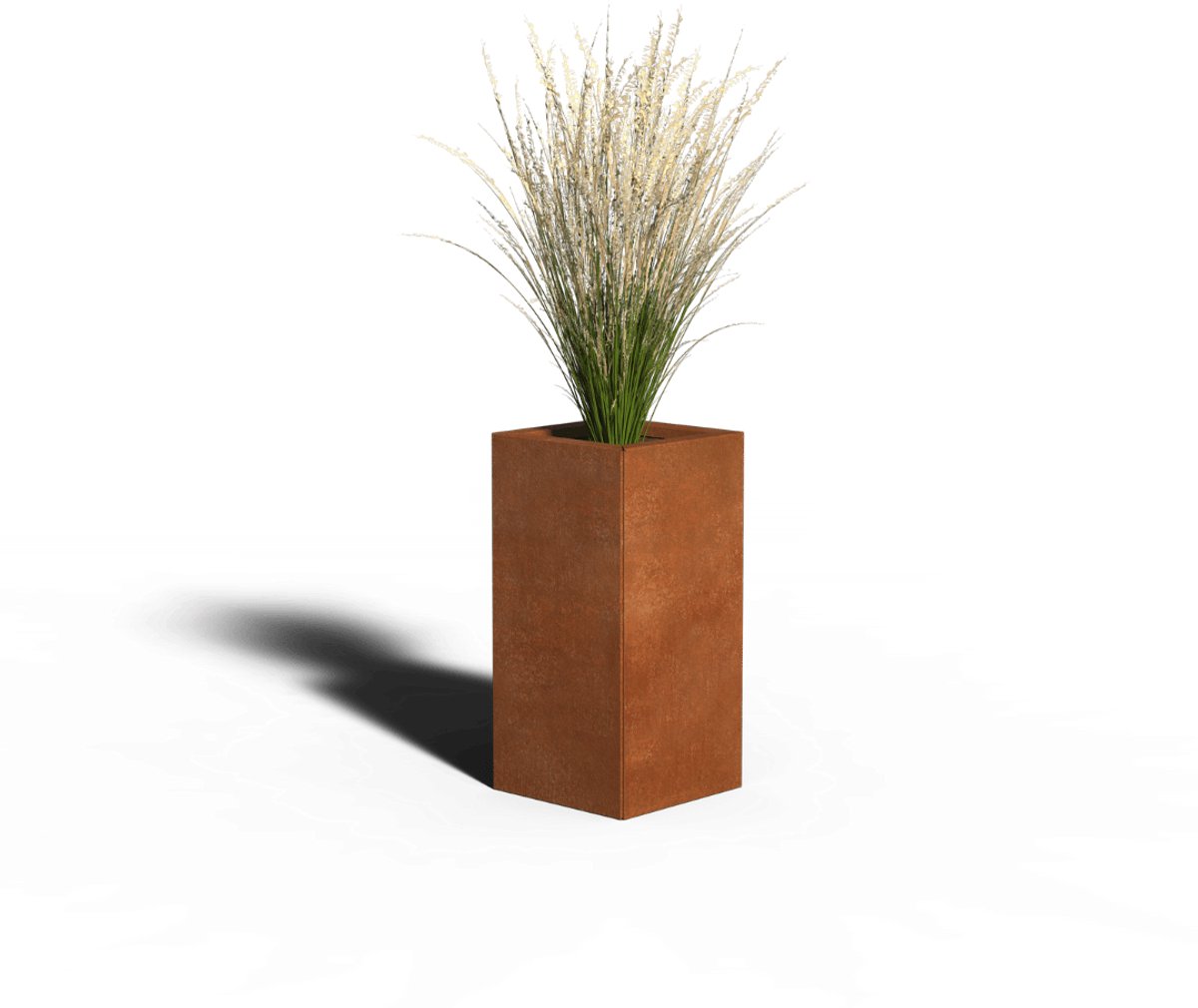 Cortenstaal Plantenbak Vierkant | 30 x 30 x 30 | Zonder bodem