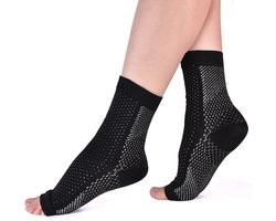 WizBay Premium Select® Compressie Sokken – Orthopedische Sport en Herstel Steunkousen – Enkelbrace en Voetondersteuning bij Hielspoor (Plantar Fasciitis) – Ademend, Elastisch & Vochtregulerend – Unisex – Nylon Spandex – FAGG Geregistreerd - M 38-41
