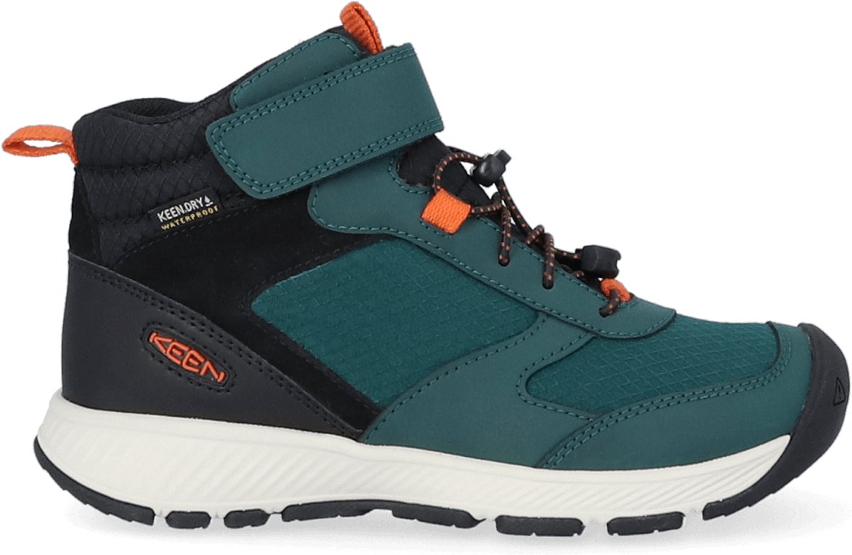 Keen Skua Mid Older Kids Boots Ponderosa Pine/ Flame Groen
