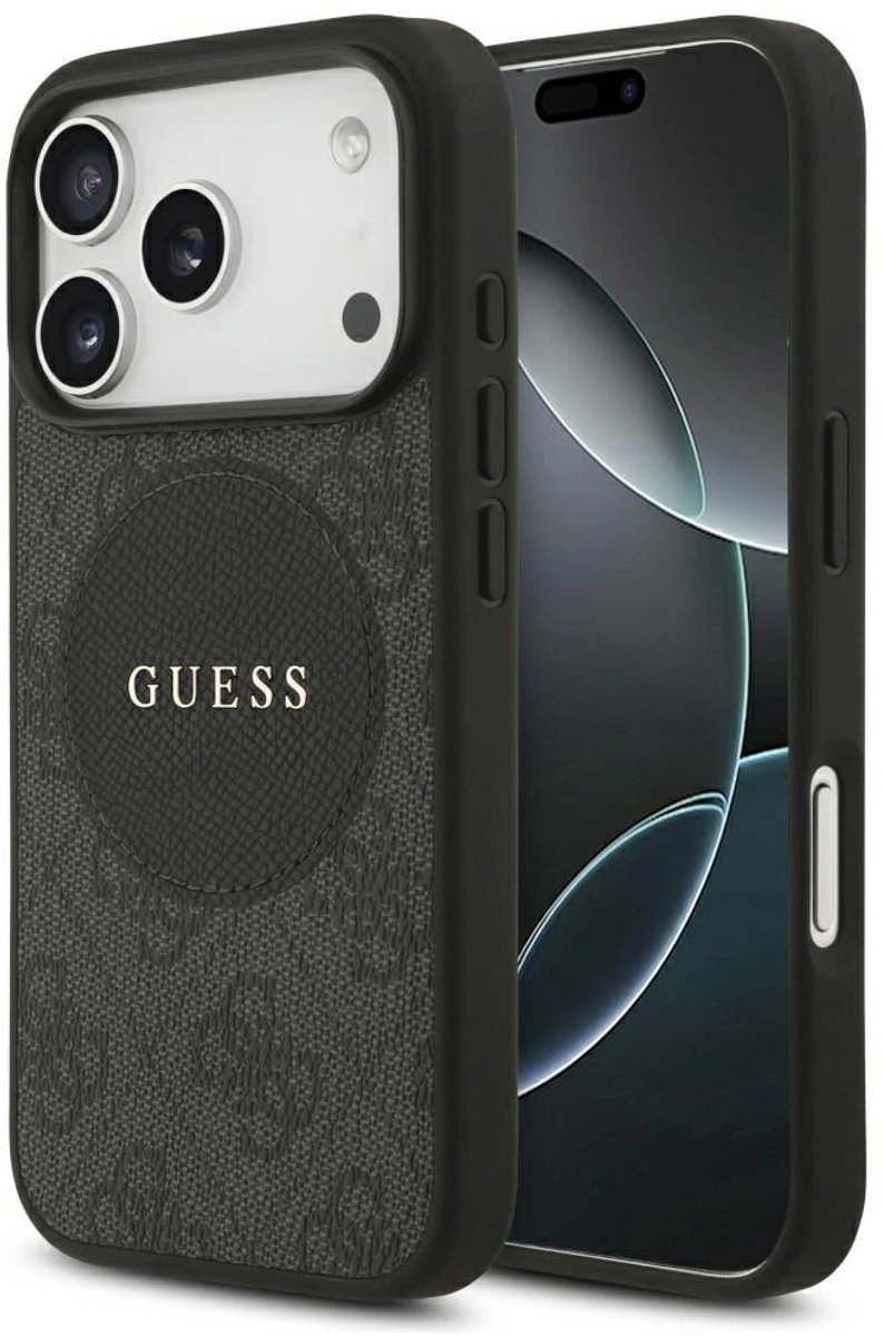 Guess Case 4G Circle Classic Logo Voor Iphone 17 Pro Magsafe Cover