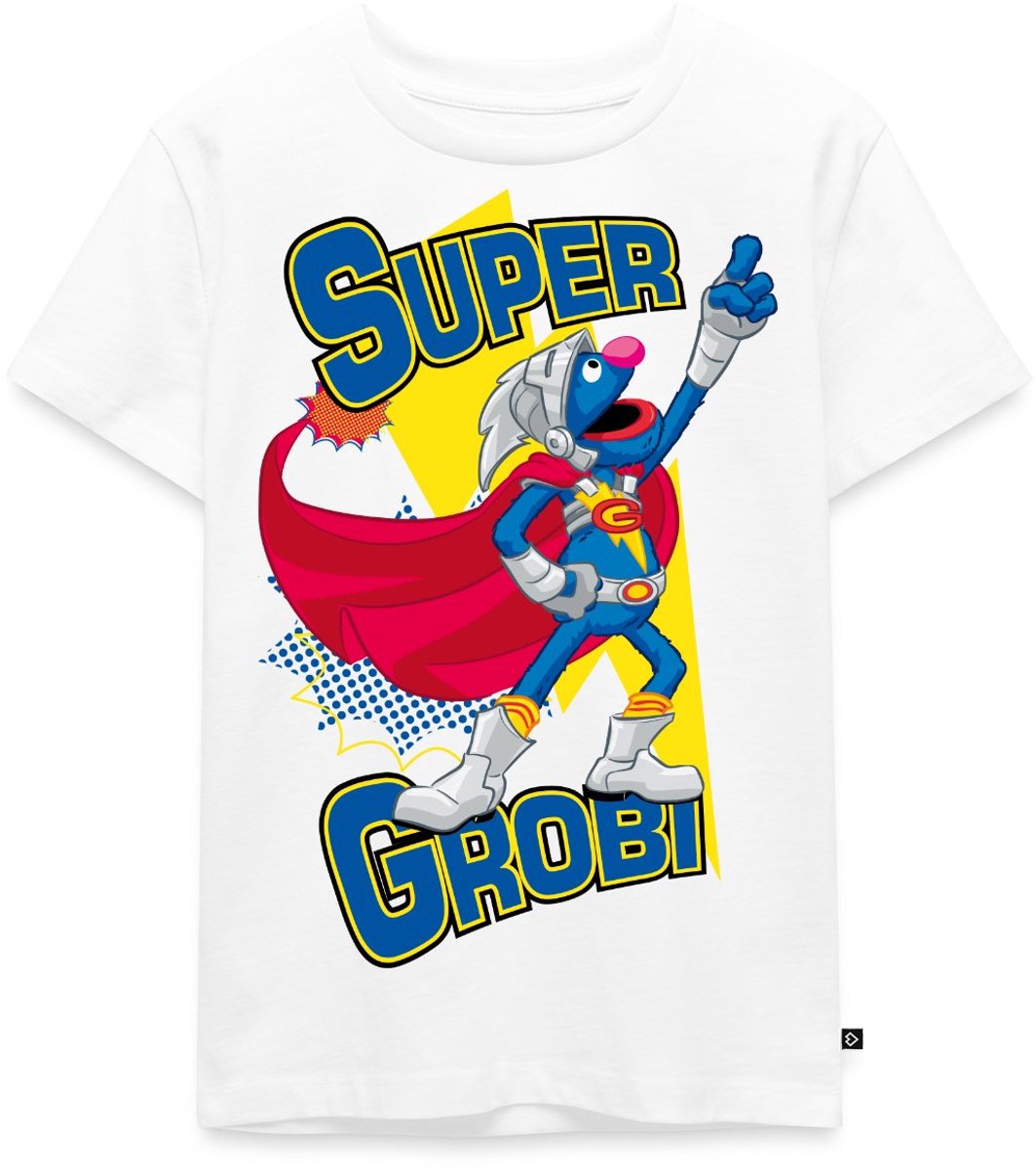 Sesamstraat Super Grobi Superheld Premium T Shirt Kinderen