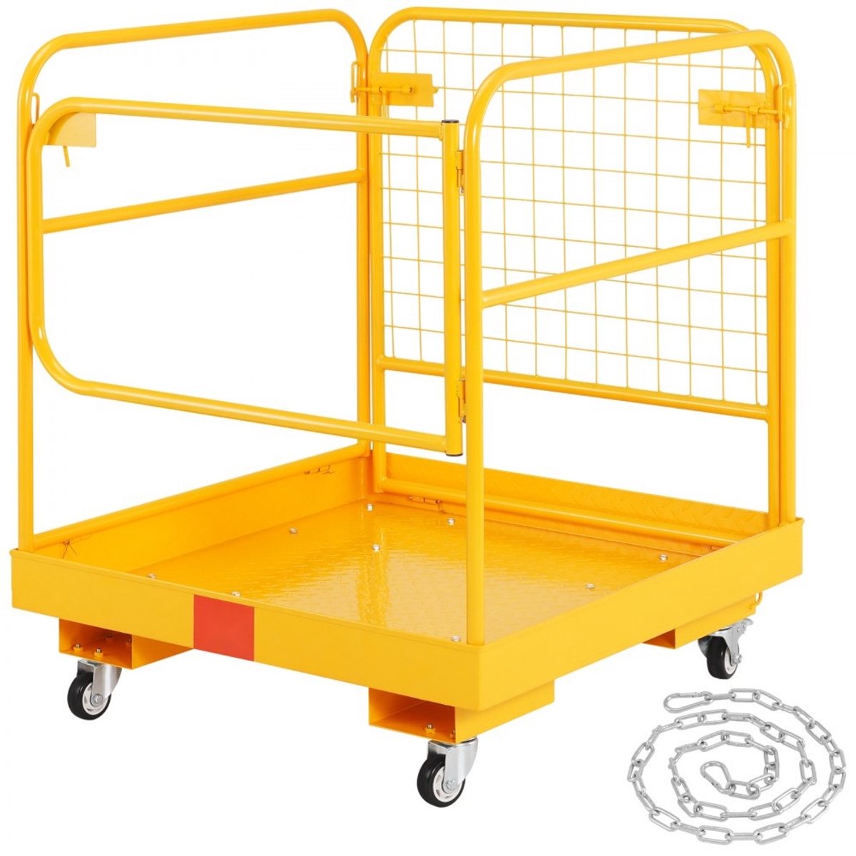 Heftruck werkplatform - Opvouwbare veiligheidskooi - Afmeting 92x92 cm - Draagvermogen 544 kg - Voor 1-2 personen - Q235B staal - Werken op hoogte