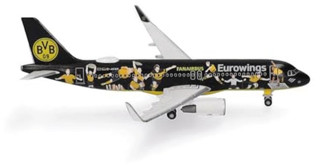 Miniatuur Airbus A320 model Eurowings - schaal 1:500 - voor verzamelaars