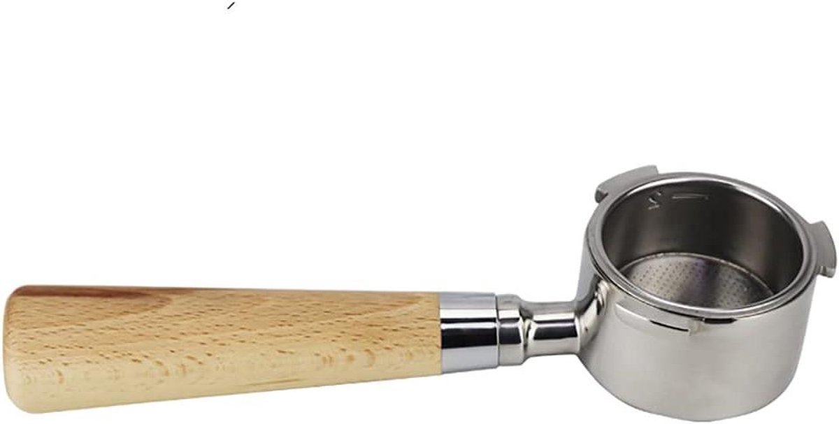 EGoods - Bodemloze Portafilter Rvs Handvat 51mm voor Koffiemachines - Barista Accessoire met 3 Oren - Geschikt voor Delonghi EC680 EC685 - Professionele Espresso Tool
