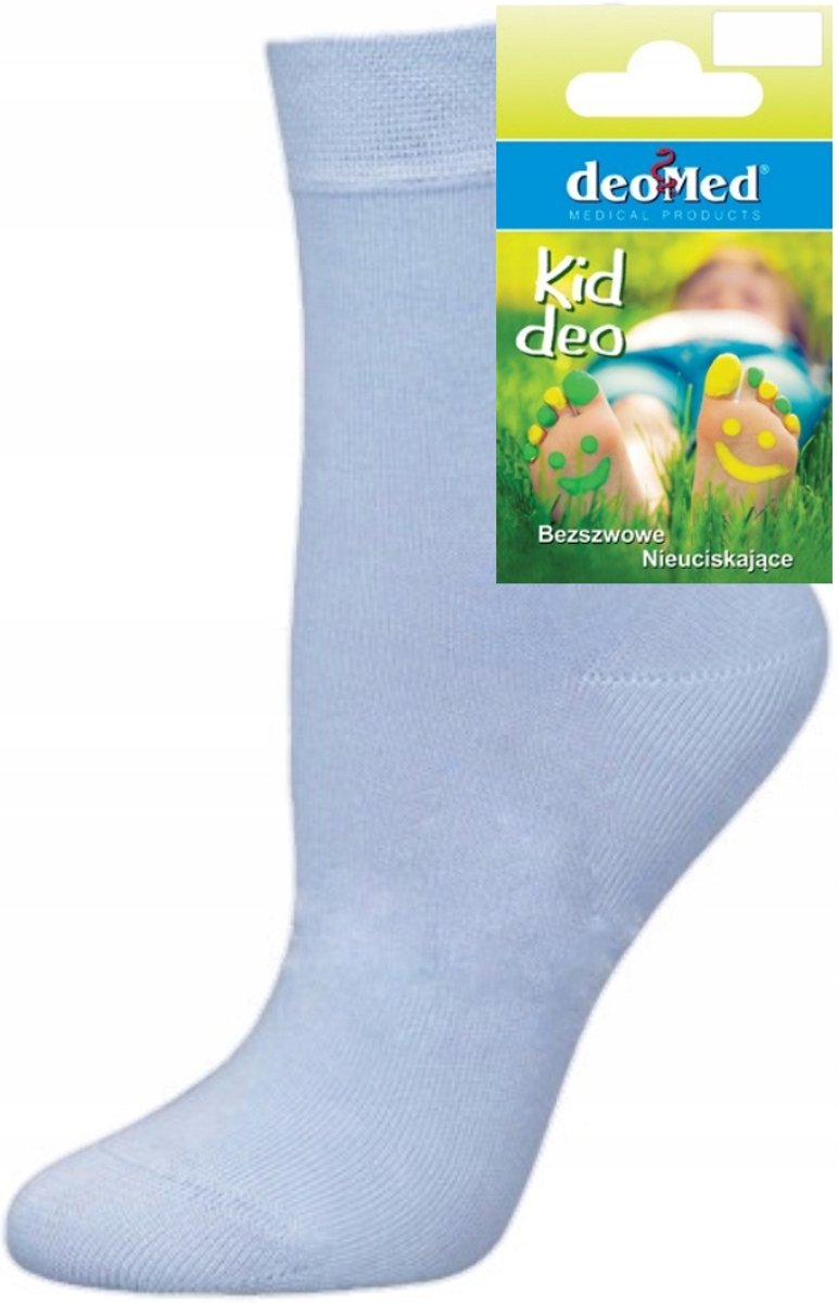 DeoMed Kid Deo Kindersokken Zonder Druk & Naad Blauw