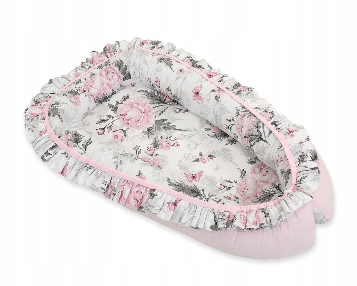Baby Nest Cocoon Premium Romantic Peonies - Verstelbaar & Zacht