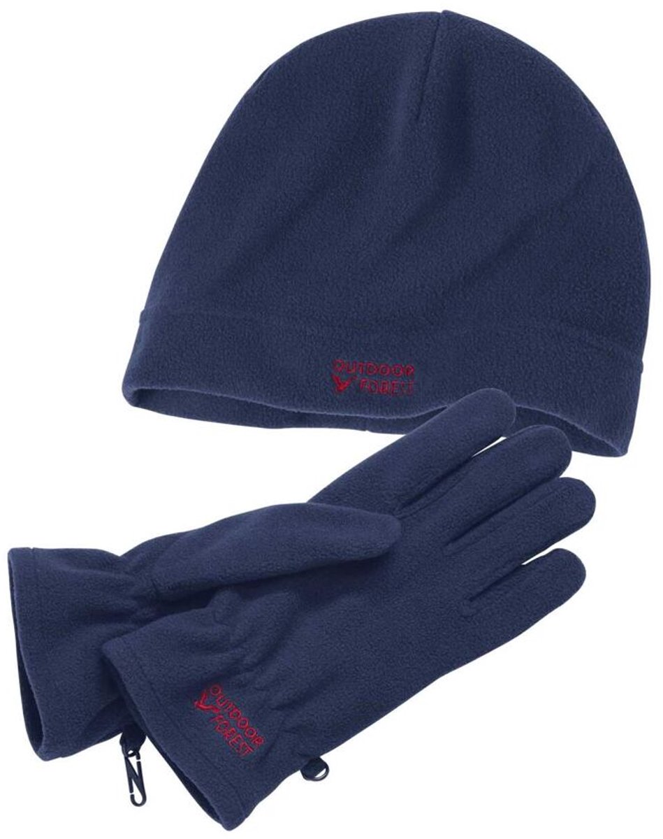 ATLAS FOR MEN - Warm duo: fleece muts + handschoenen - Heren - Verkrijgbaar in grote maten - 08