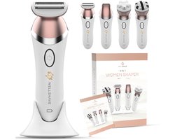 Wellshave 4 in 1 Ladyshave voor Vrouwen - Trimmer voor Vrouwen & Dames - Bikinitrimmer Dames - Scheerapparaat Vrouw - Kerst Cadeautjes