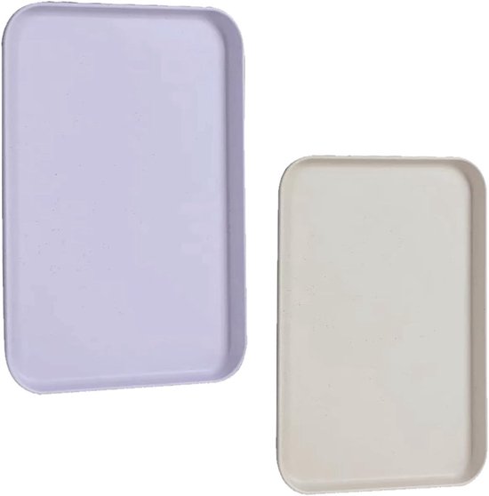 WishDeco Keramische borden, 6-delige set, platte platte borden 23 cm