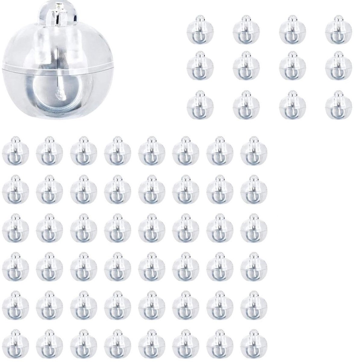longziming -60x LED Ballonverlichting – Mini Decoratieve Lampjes – Warm Wit – Ideaal voor Feesten, Bruiloften, Lantaarns, Tafeldecoratie en DIY Versiering