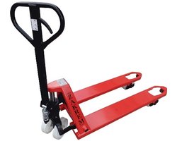 Palletwagen – Pompwagen – Transpallet – Pallettruck – Heftruck – Polyamide Wielen 200x50 mm – Draagkracht 2500 kg – Stalen Constructie