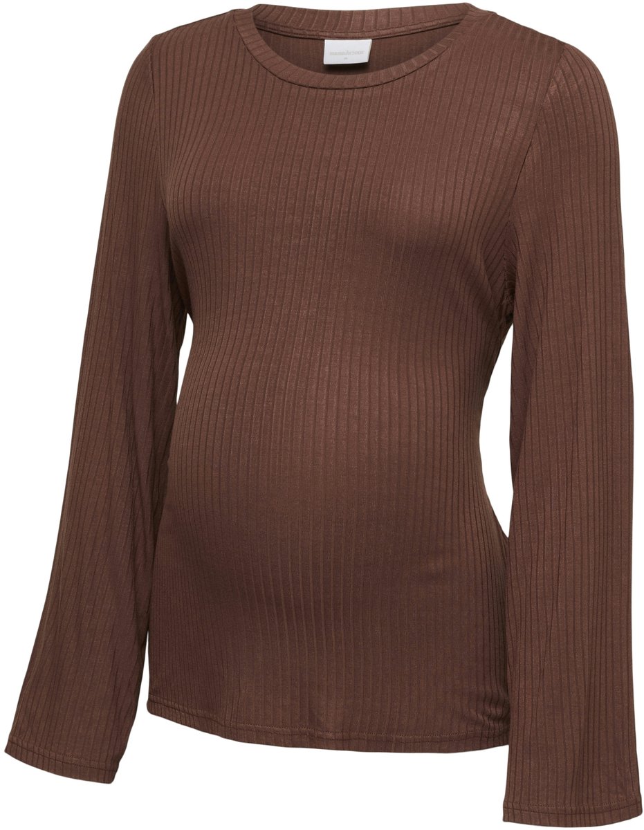 MAMALICIOUS - MLTRINITY LS JRS WIDE BELT TOP - Dames - Blouses
