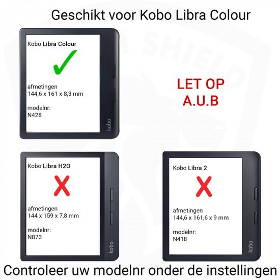 Slimfit Hoesje - Sleepcover Geschikt voor Kobo Libra Colour - Hoes Cover - Cognac Bruin - ereader hoesje - cover van Merkloos — afbeelding 5