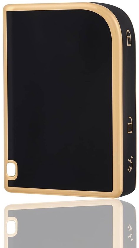 KUNIO Autosleutelhoes Voor LYNK & CO 01 02 03 05 06 09 - TPU Beschermhoes Met Gouden Rand