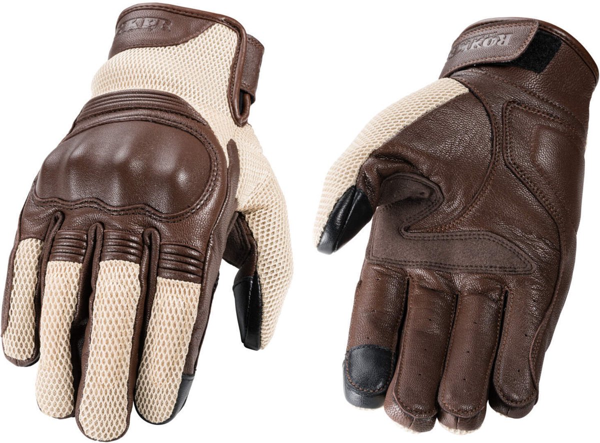 ROKKER Austin Mesh Beige Handschoenen - Handschoen