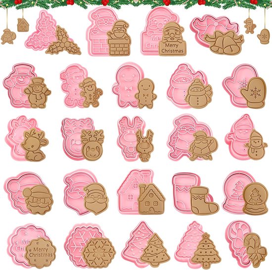 Uitsteekvormpjes kerstfiguren - set van 3