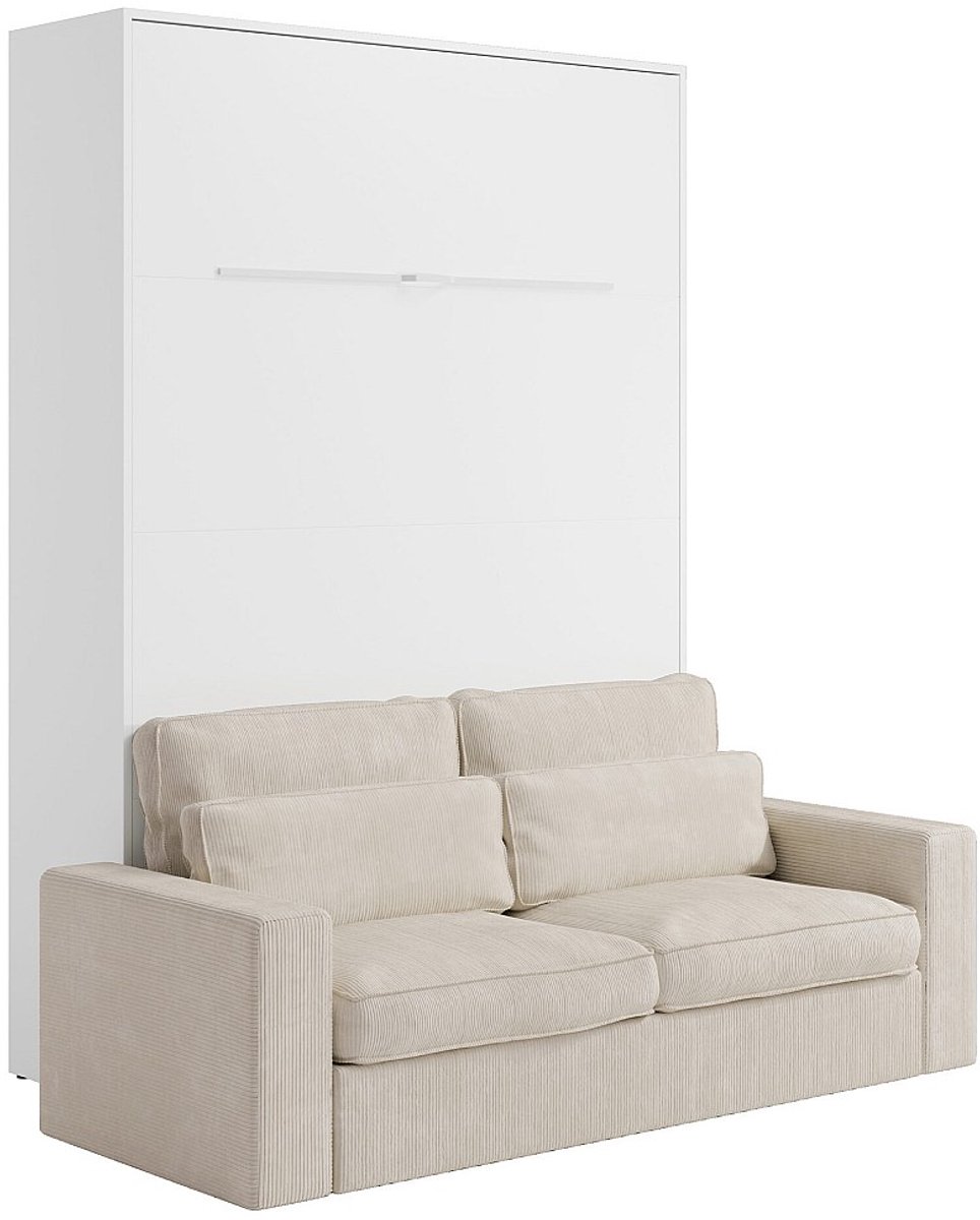 Vente-unique Bedkast hout wit 160 x 200 cm