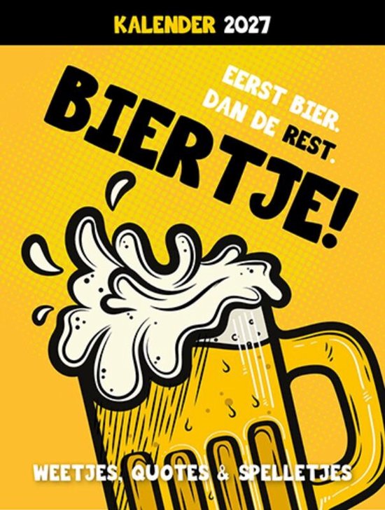 Scheurkalender 2027 Biertje! - cover