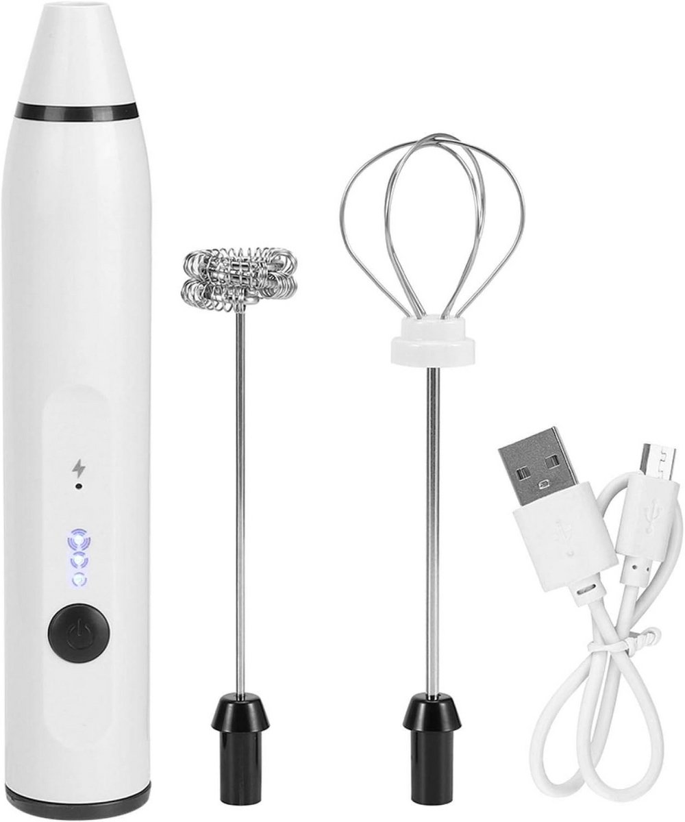 Compacte USB-oplaadbare elektrische garde en melkschuimer
