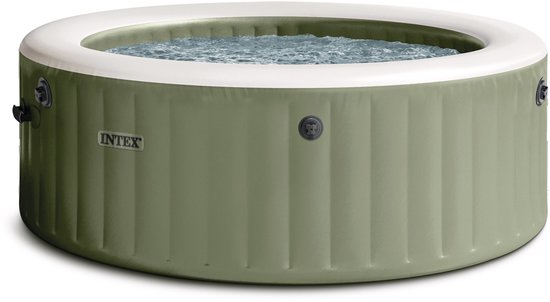 Intex 4-persoons Round Bubble Spa Set Olive Green - Intex - €508,93