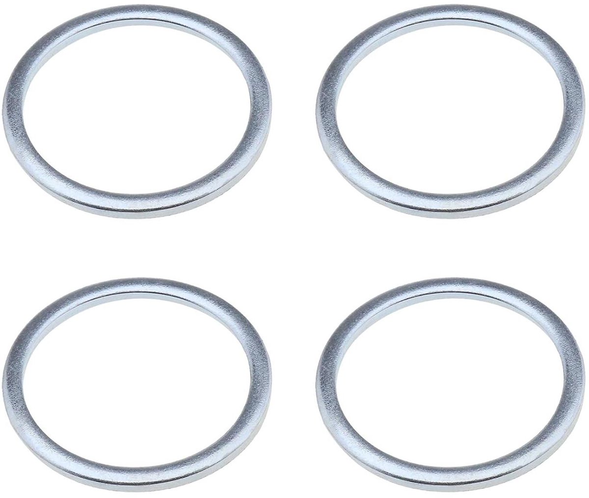 Allecta 4 x 2 mm Sluitring voor het Aanpassen van Houderlengte bij Middelmatige Aandrijving - Zilverkleurig - Compatibel met Bafang BBS01 BBS02 BBSHD