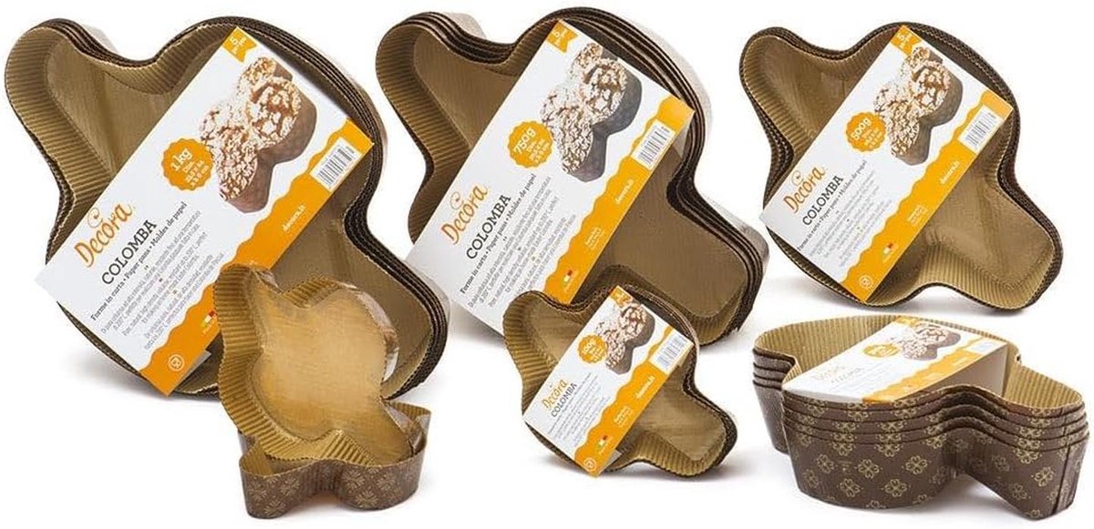 Colomba Pannen 5 inch, Bruin, van Cellulose Papier, 750 g - 5 Stuks