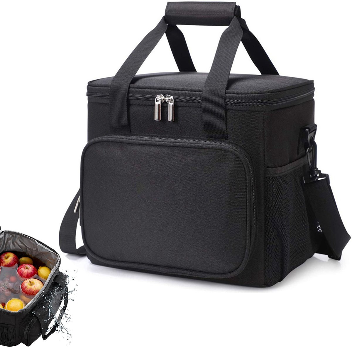 REDOM Geïsoleerde Lunch Tas 15L – Waterdicht en Lekvrij, Grote Capaciteit Met SchouderbandREDOM Rugzak Backpack 15L Geïsoleerde Lunch Tas - Waterdicht - Lekvrij - Ruime Opbergruimte - Comfortabel Draagbaar - School - Werk - Reis - Sport - Grijs — cadeau in Cadeau-ideeën - foto 8
