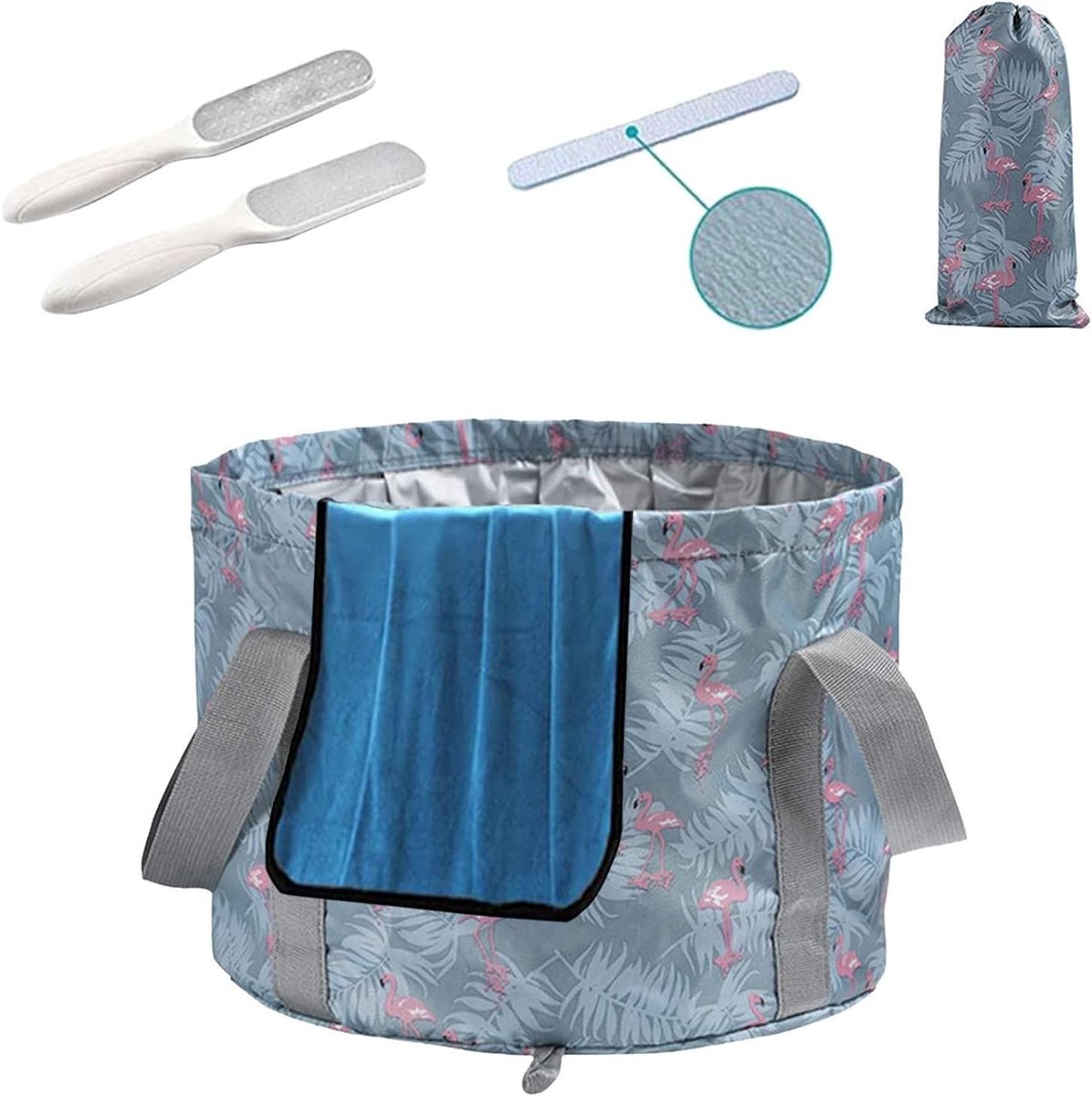 Allecta - Premium Opvouwbare Wateremmer 36L - Lichtgewicht Draagbaar - Voet Spa - Pedicure Basin - Camping Essential