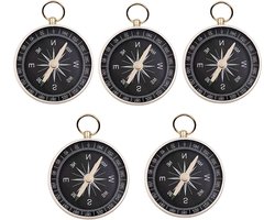 Allecta - Kleine aluminiumlegering kompas met lus, sleutelhanger - Verjaardagsfeest, kindergeschenken.