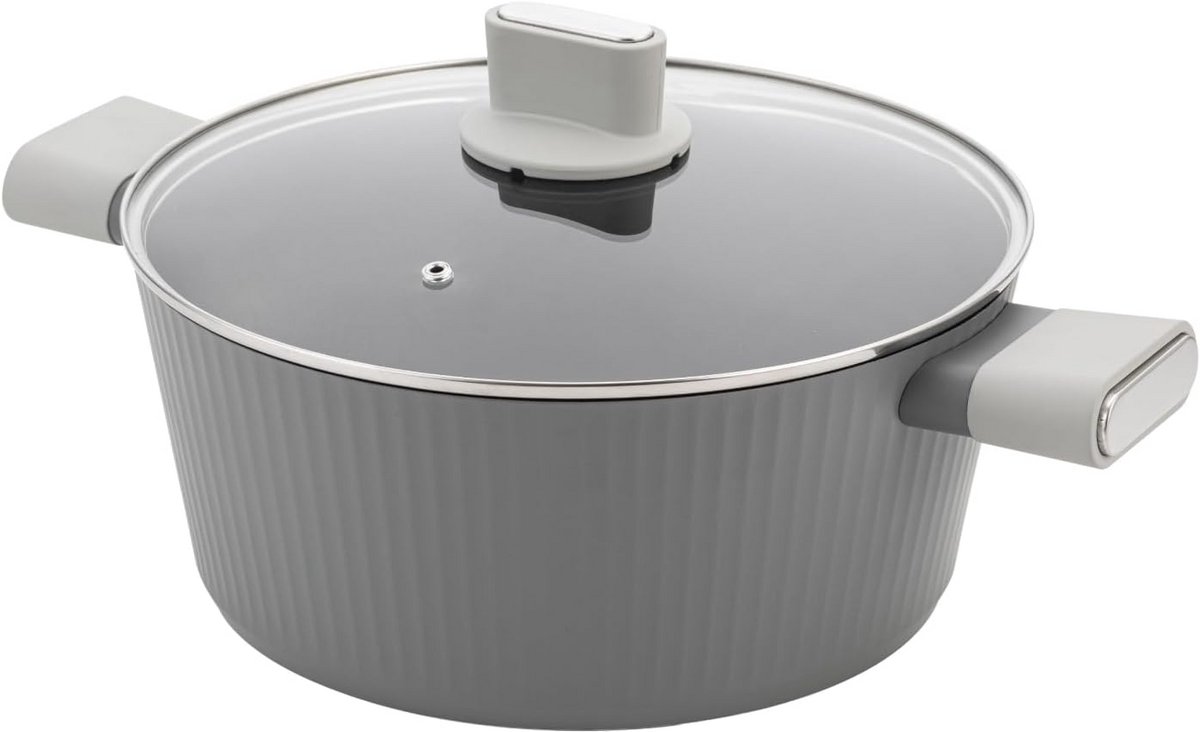 Aluminium Pan 6.1 liter 28 cm met Antiaanbaklaag en Soft-Touch Handgrepen