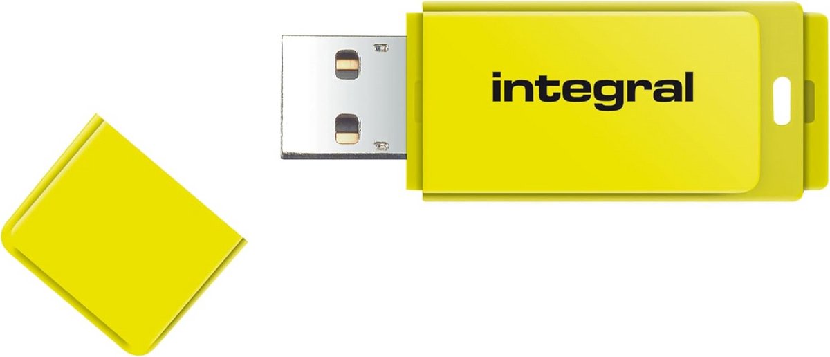 32GB USB 2.0 Geheugenstick - Fel Geel