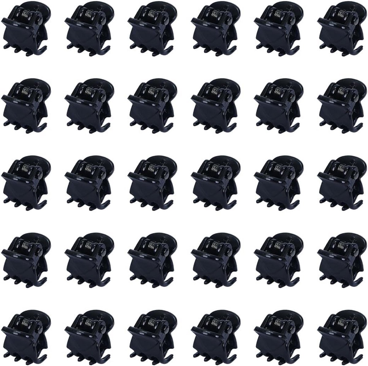 30 stuks mini haarspelden antislip zwart