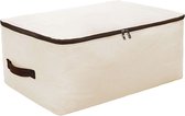 Natuurlijk Katoen Canvas Opbergtas voor Kleding - Beige