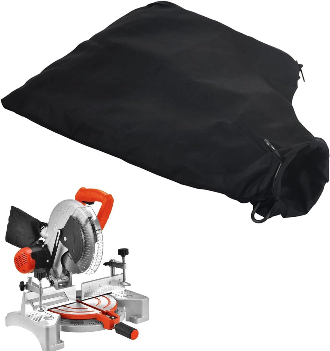 Dustproof Miter Saw Bag - 255 Model - Stofzak voor Miterzaag - Stofcollector met Rits en Houder - Zaagzak voor Werkbank
