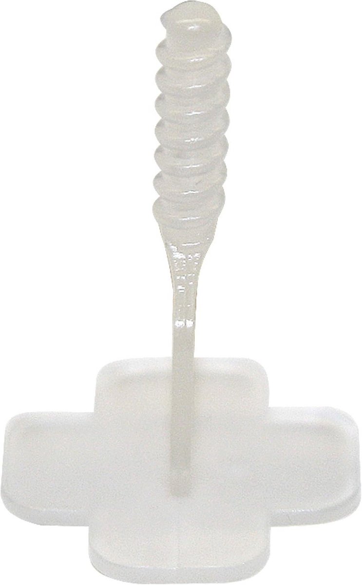 Schroefdraadasbasis voor 2 mm voegen, 250 stuks, transparant nivelleringssysteem, tegelleghulp