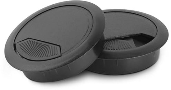 Kabeldoorvoer voor bureau - 60 mm - 6 stuks - Organiseer je kabels - Wit